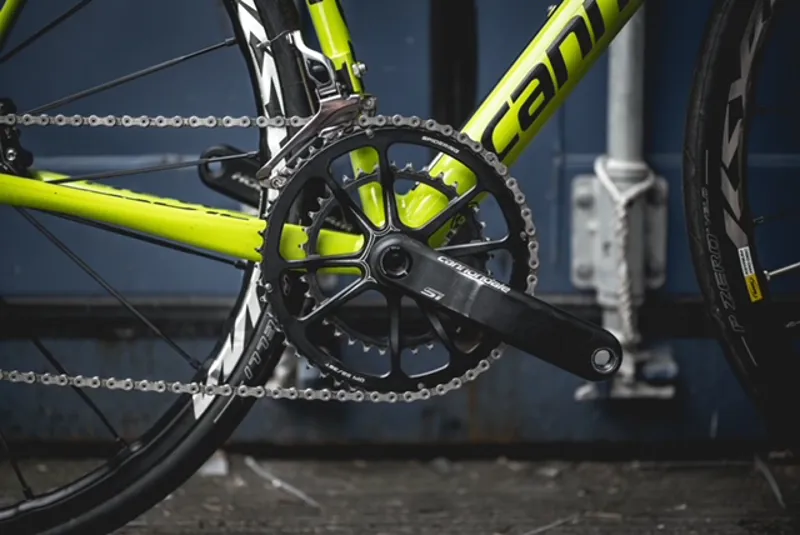 Second Hand Cannondale CAAD12 Dura Ace Disc 50cm Road Bike 2018 Lime Yellow/Black-3